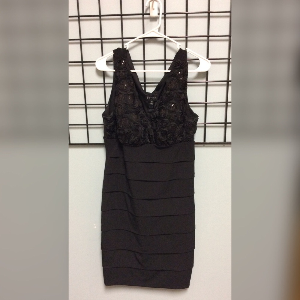 EnFocus Studio Sleeveless Sequined Top Dress